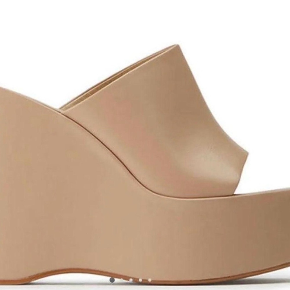 Tony Bianco Nude Platform Wedges - Picture 2 of 2